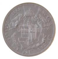 1868KB 1Ft Ag "Ferenc József / Angyalos címer" rozettával, Artex-veret T:1  
Hungary 1868...