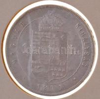 1871KB 1Ft Ag "Ferenc József / Középcímer" Körmöcbánya T:1- 
Hungary 1871KB 1 Forint Ag &...