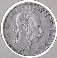 1872KB 1Ft Ag "Ferenc József / Középcímer" Körmöcbánya T:1-  Hungary 1872KB 1 Forint Ag "Franz Joseph" Kremnitz C:AU  Huszár: 2138., Unger III.: 1464.a, Adamo M15