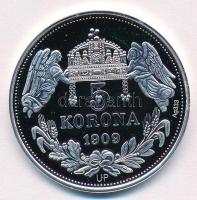 DN "Királyi koronák - II. Ferdinánd / 5 korona 1909" Ag emlékérem tanúsítvánnyal (20g/0.33...