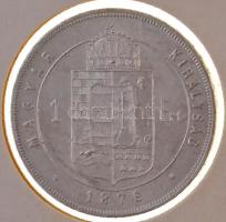 1876KB 1Ft Ag "Ferenc József / Középcímer" Körmöcbánya T:1- 
Hungary 1876KB 1 Forint Ag &...