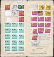 1988 Iskolai takarékbélyeg gyűjtőlap bélyegekkel