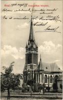 1906 Arad, Evangélikus templom. Bloch H. kiadása / church (EK)