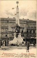 1901 Arad, Szentháromság szobor, 1848-1849 Múzeum, Színházi étterem / Trinity statue, museum, theatre restaurant