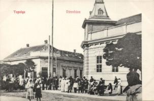 Topolya Town hall with the shop of Riesz