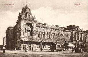 Szeged Tisza szálloda villamossal