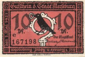 Német Birodalom/Weimari Köztársaság Merseburg 1921. 5Pf + 10Pf + 20Pf + 25Pf + 50Pf (6X) összesen: 1...