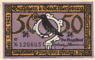 Német Birodalom/Weimari Köztársaság Merseburg 1921. 5Pf + 10Pf + 20Pf + 25Pf + 50Pf (6X) összesen: 1...