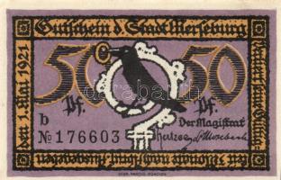 Német Birodalom/Weimari Köztársaság Merseburg 1921. 5Pf + 10Pf + 20Pf + 25Pf + 50Pf (6X) összesen: 1...