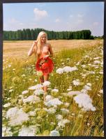 cca 1989 Menesdorfer Lajos (1941-2005) budapesti fotóművész hagyatékából, feliratozott, vintage fotóművészeti alkotás (Annára gondolok), 40x30 cm