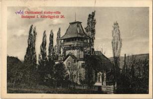 1930 Budapest XII. Okolicsányi Kuthy Villa. Kútvölgyi út 26. Dr. Okolicsányi-Kuthy Dezső (orvos, tüdőgyógyász) levele Prof. Dr. Pekár Mihálynak