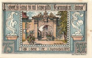 Német Birodalom/Weimari Köztársaság Meiningen 1921. 75Pf (4X) 4klf, teljes sor T:I