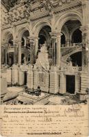 1902 Budapest V. Igazságügyi palota lépcsőháza, belső. Divald Károly 39. sz. (EK)