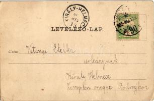 1902 Budapest V. Igazságügyi palota lépcsőháza, belső. Divald Károly 39. sz. (EK)