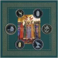 2017. 5Ft-200Ft (6xklf) forgalmi szett + I. László által kibocsátott denár egyoldalas Ag lemezverete...