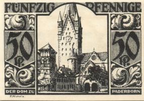 Német Birodalom/Weimari Köztársaság Paderborn 1921. 25Pf + 50Pf + 75Pf + 1M + 2M összesen:5klf, telj...