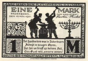 Német Birodalom/Weimari Köztársaság Paderborn 1921. 25Pf + 50Pf + 75Pf + 1M + 2M összesen:5klf, telj...