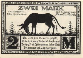 Német Birodalom/Weimari Köztársaság Paderborn 1921. 25Pf + 50Pf + 75Pf + 1M + 2M összesen:5klf, telj...