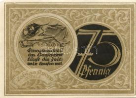 Német Birodalom/Weimari Köztársaság Stolzenau 1921. 25Pf + 50Pf (2X)+ 75Pf (2X) 5klf, teljes sor T:I