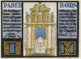 Német Birodalom/Weimari Köztársaság Paderborn 1921. 50Pf + 75Pf + 1M + 2M összesen: 4klf,  teljes so...