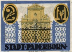 Német Birodalom/Weimari Köztársaság Paderborn 1921. 50Pf + 75Pf + 1M + 2M összesen: 4klf,  teljes so...