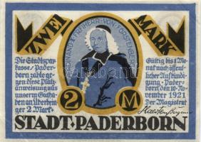 Német Birodalom/Weimari Köztársaság Paderborn 1921. 50Pf + 75Pf + 1M + 2M összesen: 4klf,  teljes so...