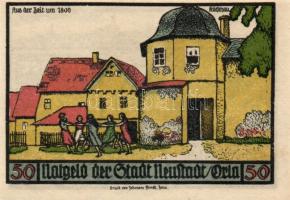 Német Birodalom/Weimari Köztársaság Naustadt 1921. 50Pf (6X) 6klf,  teljes sor T:I