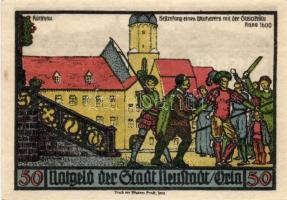 Német Birodalom/Weimari Köztársaság Naustadt 1921. 50Pf (6X) 6klf,  teljes sor T:I