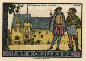 Német Birodalom/Weimari Köztársaság Naustadt 1921. 50Pf (6X) 6klf,  teljes sor T:I