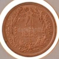 1868KB 4kr Cu rozettával, Artex-veret T:1
Hungary 1868KB 4 Kreuzer Cu restrike with rosette, Artex-...