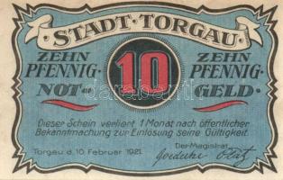 Német Birodalom/Weimari Köztársaság Torgau 1921. 5Pf + 10Pf + 25Pf + 50Pf  4klf,  teljes sor T:I