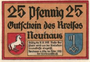 Német Birodalom/Weimari Köztársaság Neuhaus 1921. 10Pf + 25Pf + 50Pf  3klf,  teljes sor T:I