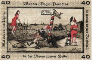 Német Birodalom/Weimari Köztársaság Neugraben 1921. 40Pf + 60Pf + 75Pf + 100Pf 4klf,  teljes sor T:I