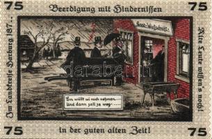 Német Birodalom/Weimari Köztársaság Neugraben 1921. 40Pf + 60Pf + 75Pf + 100Pf 4klf,  teljes sor T:I