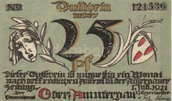 Német Birodalom/Weimari Köztársaság Oberammergau 1921. 25Pf + 50Pf + 75Pf  3klf,  teljes sor T:I