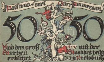 Német Birodalom/Weimari Köztársaság Oberammergau 1921. 25Pf + 50Pf + 75Pf  3klf,  teljes sor T:I