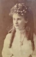 cca 1880-1900 27 db kemányhátú fotó: kabinetfotó, vizitkártya magyar fényképészektől