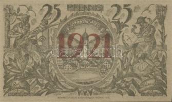 Német Birodalom/Weimari Köztársaság Oberammergau 1921. 25Pf + 50Pf + 75Pf  3klf,  teljes sor T:I