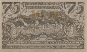 Német Birodalom/Weimari Köztársaság Oberammergau 1921. 25Pf + 50Pf + 75Pf  3klf,  teljes sor T:I