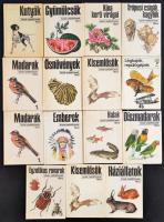 Búvár zsebkönyvek 14 kötete, és a Kolibri Könyvek 1 kötete, összesen 15 db. Bp.,1972-1989, Móra. Kiadói kartonált papírkötés, nagyrészt állatvilág, részben növényvilág témában, egy repülőgépessel, változó állapotban.