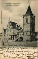 1902 Lőcse, Levoca; városháza északi oldal / town hall (EK)