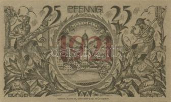 Német Birodalom/Weimari Köztársaság Oberammergau 1921. 25Pf + 50Pf + 75Pf  3klf,  teljes sor T:I