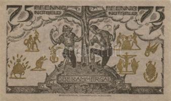 Német Birodalom/Weimari Köztársaság Oberammergau 1921. 25Pf + 50Pf + 75Pf  3klf,  teljes sor T:I