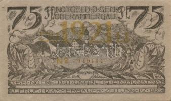 Német Birodalom/Weimari Köztársaság Oberammergau 1921. 25Pf + 50Pf + 75Pf  3klf,  teljes sor T:I