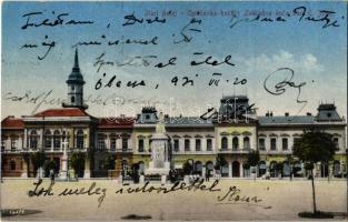 1921 Óbecse, Stari Becej; Városháza / Opstínska kuca i Zakladna kuca, bar E. Jovic / town hall, shops