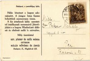 1938 Budapest X. Kőbánya, Szent József és Szűz Mária Otthon, hálóterem, belső. Maglódi út 125.   (EK...