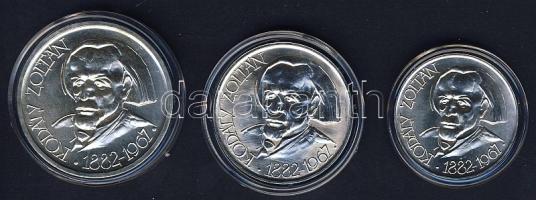 1961. 25Ft Ag + 50Ft Ag + 100Ft Ag "Kodály" sor T:BU