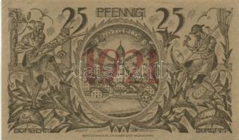 Német Birodalom/Weimari Köztársaság Oberammergau 1921. 25Pf + 50Pf + 75Pf  3klf,  teljes sor T:I- pici sarokhajtás