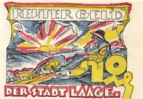 Német Birodalom/Weimari Köztársaság Laage 1922. 10Pf + 25Pf + 50Pf 3klf,  teljes sor T:I