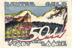 Német Birodalom/Weimari Köztársaság Laage 1922. 10Pf + 25Pf + 50Pf 3klf,  teljes sor T:I